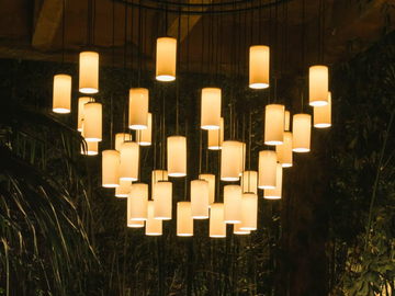CIRIO CHANDELIER - LED aluminium chandelier by Santa & Cole