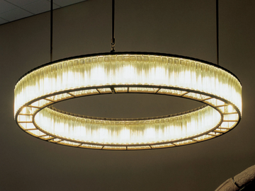 ESTADIO - LED glass chandelier by Santa & Cole