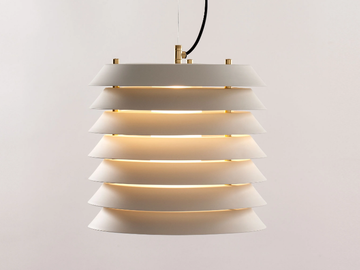 MAIJA - LED pendant lamp with metallic lampshade by Santa & Cole