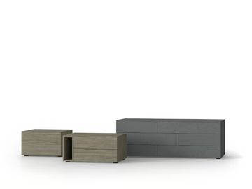 DICIOTTO RANGE - Modular sectional wooden chest of drawers by Santalucia Mobili