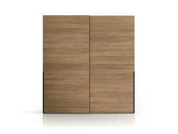 EGO SLIDING - Sectional wooden wardrobe with sliding doors by Santalucia Mobili