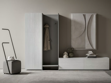 HND053 - Sectional wooden hallway unit by Santalucia Mobili