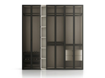 NOCTA - Sectional wooden wardrobe by Santalucia Mobili