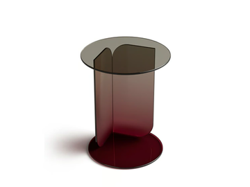PICASSO - Round glass coffee table by Santalucia Mobili