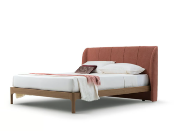 SCIROCCO - Bed with upholstered headboard by Santalucia Mobili