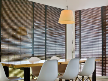 IDEAL - Sun protection wooden roller blind by Saxun