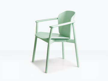 FINN ALL WOOD - Wooden chair with armrests by SCAB DESIGN