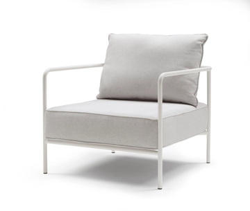FLAP - Upholstered sofaSteel and fabric garden armchair by SCAB DESIGN