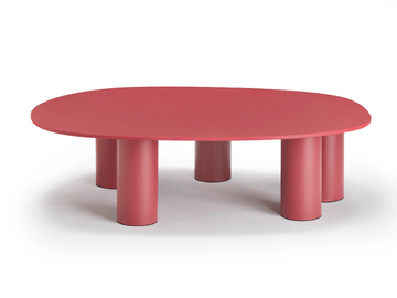 HYPPO - Oval garden table in laminate with aluminum legs by SCAB DESIGN