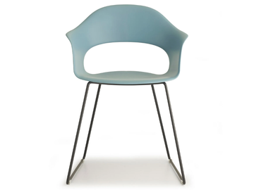 LADY B - Sled base technopolymer chair with armrests by SCAB DESIGN