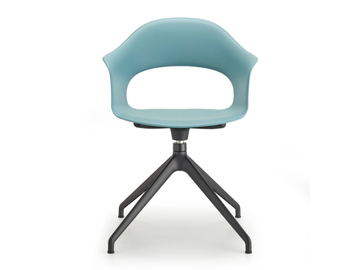LADY B - Swivel trestle-based technopolymer chair by SCAB DESIGN