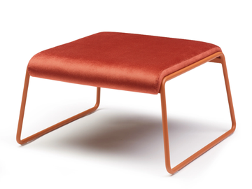 LISA LOUNGE - Upholstered rectangular fabric pouf by SCAB DESIGN
