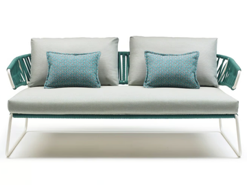 LISA SOFA FILÒ - 2 seater Sunbrella® and nautical rope garden sofa by SCAB DESIGN