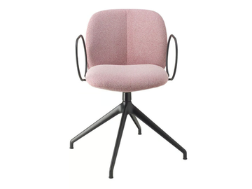 MENTHA POP - Swivel trestle-based fabric chair by SCAB DESIGN