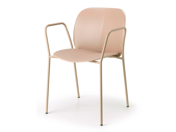 MENTHA - Recycled plastic chair with armrests by SCAB DESIGN