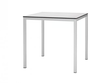 MIRTO - Stackable square powder coated steel table by SCAB DESIGN