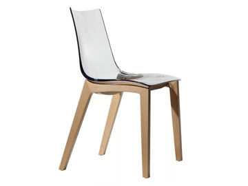 NATURAL ZEBRA ANTISHOCK - Polycarbonate chair by SCAB DESIGN