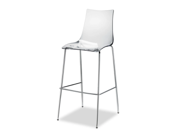ZEBRA ANTISHOCK - High polycarbonate stool by SCAB DESIGN