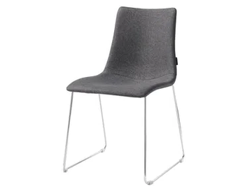 ZEBRA POP - Sled base upholstered chair by SCAB DESIGN