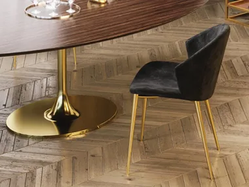 TULIP - Upholstered velvet chair by Scandal