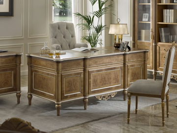 2761 - Rectangular wooden writing desk with drawers by SCAPPINI & C