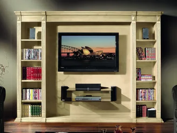 35TH ANNIVERSARY 2008 - Wooden TV cabinet with shelves by SCAPPINI & C