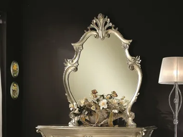 35TH ANNIVERSARY 2064-SL - Framed wall-mounted silver leaf mirror by SCAPPINI & C