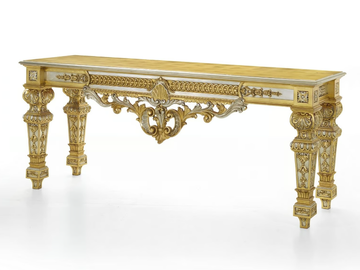 35TH ANNIVERSARY 2550 - Rectangular gold leaf console table by SCAPPINI & C