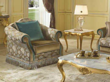 35TH ANNIVERSARY 3020-1 - Fabric armchair with armrests by SCAPPINI & C