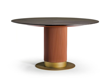 DARK N35 - Round wooden table by SCAPPINI & C