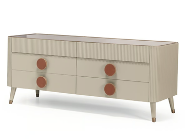 DOUBLE N19 - Wooden chest of drawers by SCAPPINI & C