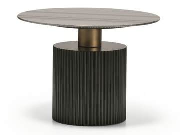 MID N10-G - Side table with digital printed glass top by SCAPPINI & C