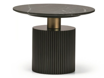 MID N10-M - Side table with wood veneer or marble top by SCAPPINI & C