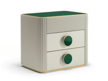 SECRET N36 - Rectangular wooden bedside table with drawers by SCAPPINI & C