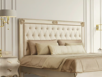 TIMELESS 2080 - Tufted upholstered fabric headboard for double bed by SCAPPINI & C