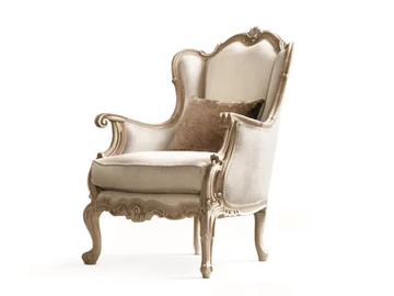 TIMELESS 9870-P - Bergere fabric armchair with armrests by SCAPPINI & C