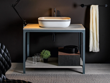 ABLE - Floor-standing single vanity unit by Scarabeo Ceramiche