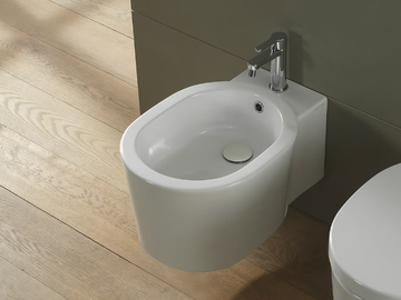 BUCKET - Wall-hung ceramic bidet by Scarabeo Ceramiche