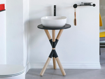 CROSS - Floor-standing vanity unit by Scarabeo Ceramiche