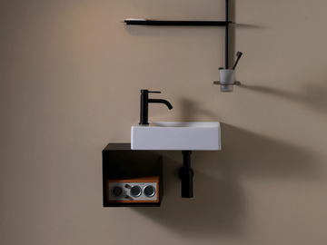 FOLD - Wall-mounted plate vanity unit by Scarabeo Ceramiche
