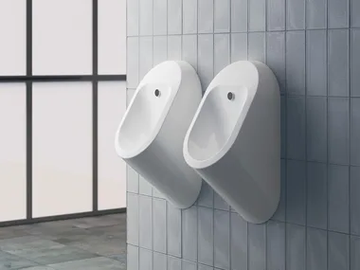 GLAM - Ceramic urinal by Scarabeo Ceramiche