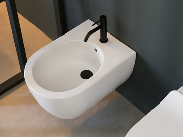 GLAM - Wall-hung ceramic bidet by Scarabeo Ceramiche