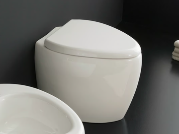MOAI - Ceramic toilet by Scarabeo Ceramiche