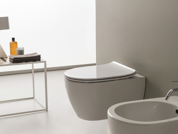 MOON - Wall-hung ceramic toilet by Scarabeo Ceramiche