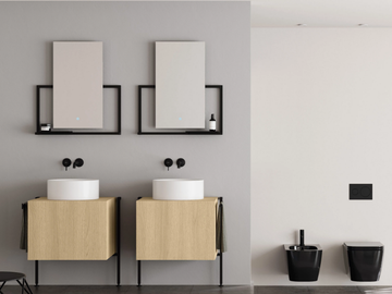 PICTURE - Single vanity unit by Scarabeo Ceramiche