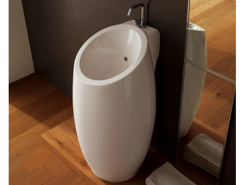 PLANET - Freestanding ceramic washbasin by Scarabeo Ceramiche