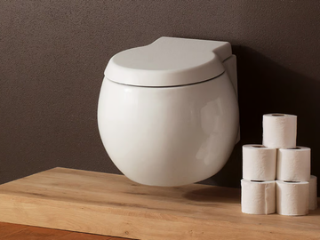 PLANET - Wall-hung ceramic toilet by Scarabeo Ceramiche