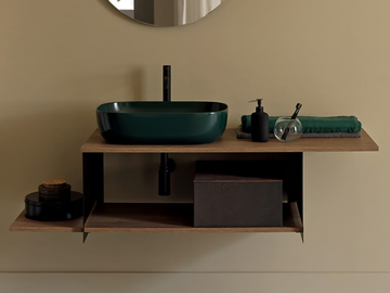 SLIDE - Single wall-mounted vanity unit by Scarabeo Ceramiche