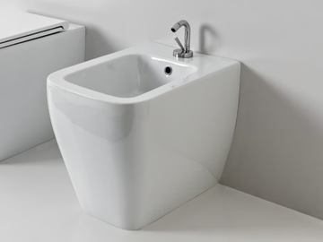 TEOREMA 2.0 - Floor mounted ceramic bidet by Scarabeo Ceramiche