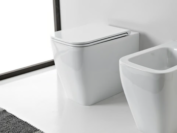 TEOREMA 2.0 - Floor mounted ceramic toilet by Scarabeo Ceramiche
